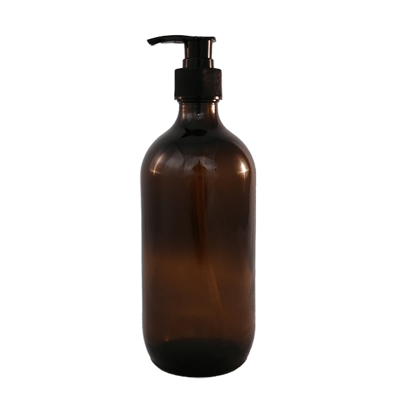 500ml Amber Glass Pump Bottle