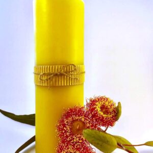 Beeswax candle - Extra-Tall pillar 21.5cm