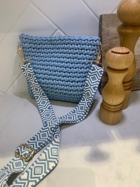 Harper Crossbody Bag - Light Blue