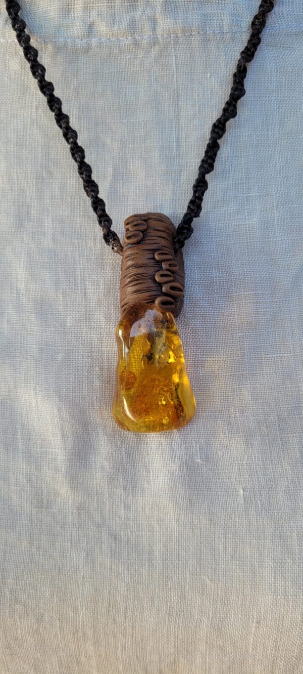 Amber Banksia Pod Pendant