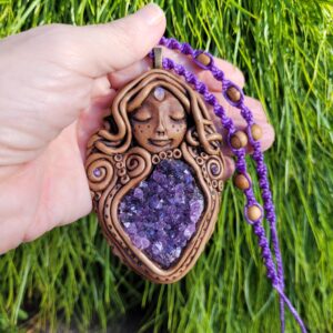Amethyst Cluster Faerie