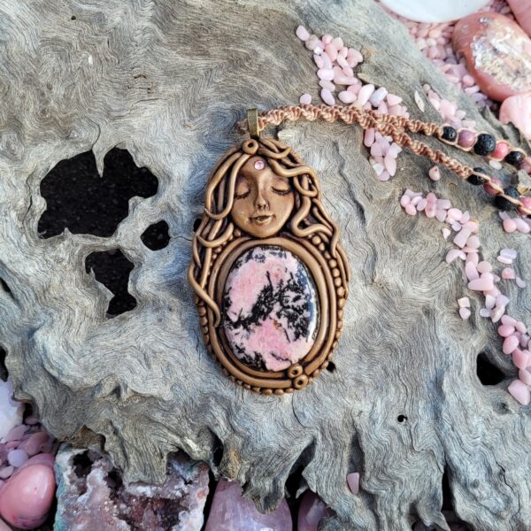 Rhodonite Faerie Pendant