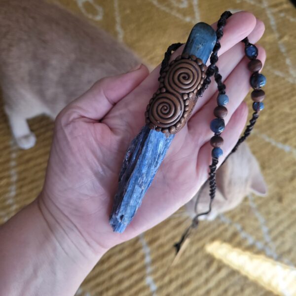 Kyanite Wand Crystal Pendant